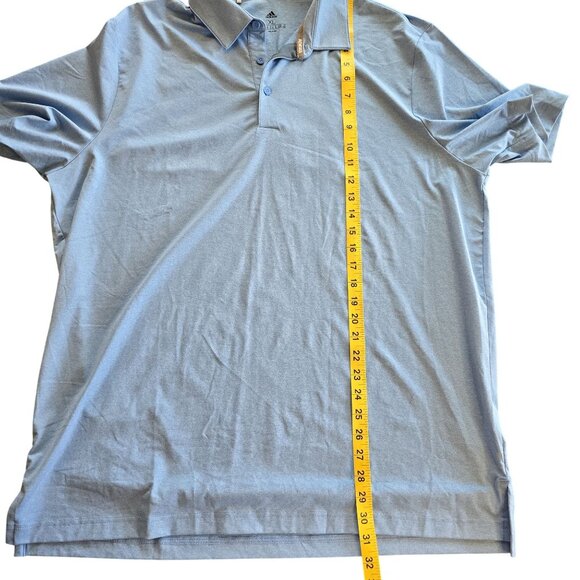 Adidas Mens XL Blue Polo Shirt - Picture 6 of 6